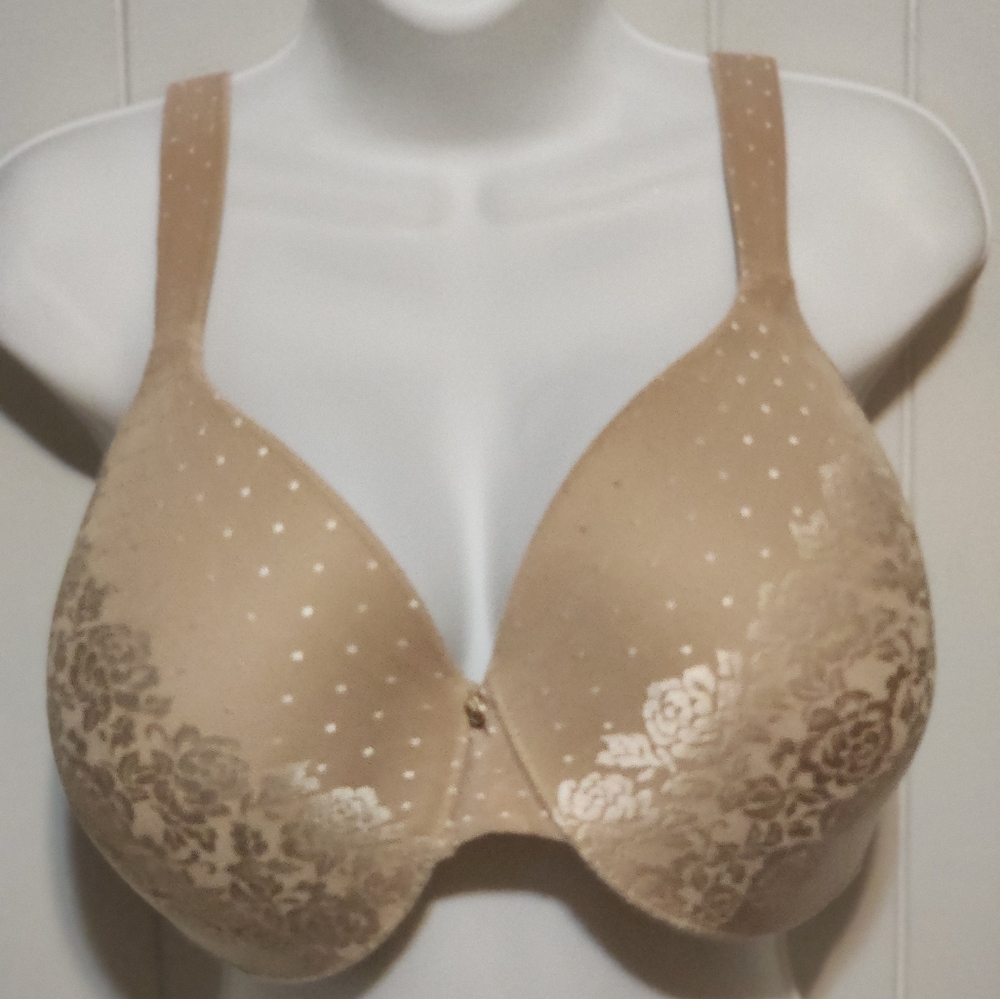 Soma Tan Seamless Bra with Elegant Lace